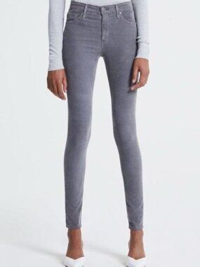 Adriano Goldschmied The Farrah Skinny High-Rise Corduroy Grey Size‎ 26